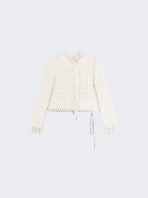 AREA Tweed Lady Jacket Cream White