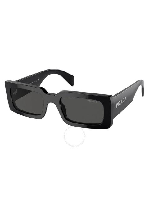 Prada Grey Rectangular Ladies Sunglasses PR A07S 1AB5S0 52