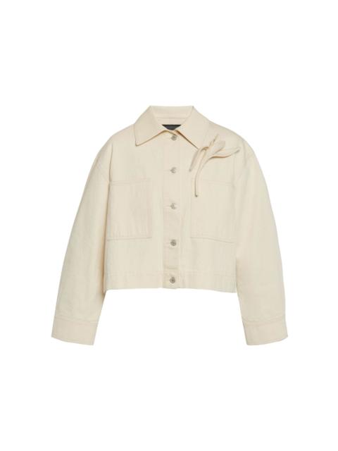Erdem Appliquéd Denim Jacket ivory