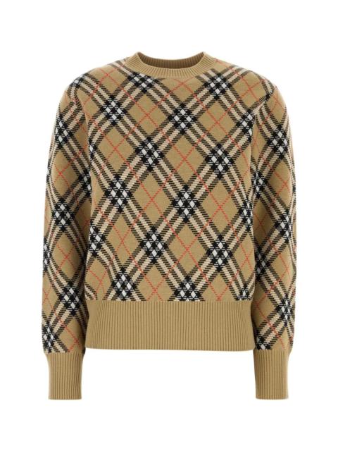 Burberry Embroidered Wool Blend Sweater