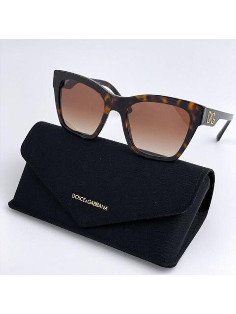 Dolce & Gabbana SALE! NEW D&G DG4384 502/13 Havana Brown Gradient Square Women Sunglasses