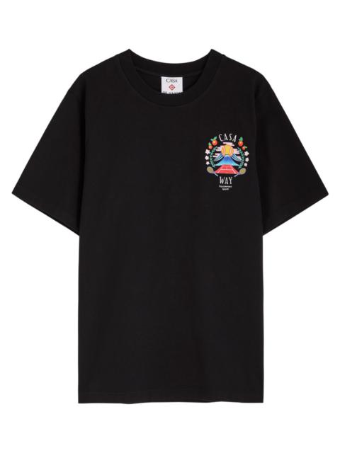 Casablanca Casaway Mountain Logo Cotton T-shirt
