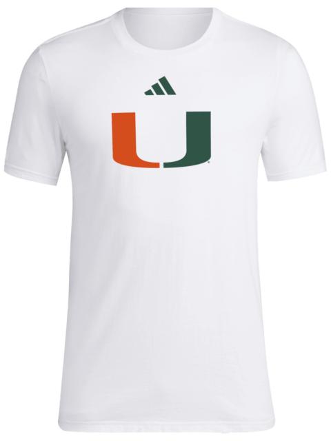 adidas adidas Men's Miami Hurricanes White House of Blanks T-Shirt