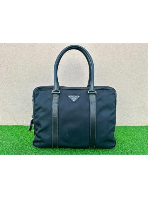 Prada Authentic Prada Tessuto Saffiano Leather Briefcase