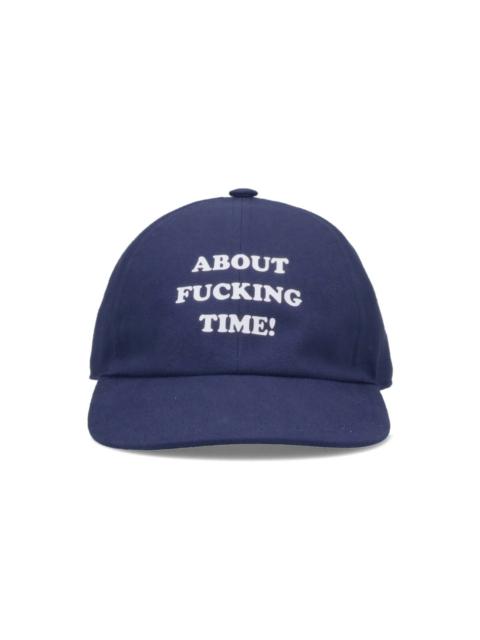 Stella McCartney 'ABOUT F*****G TIME!' BASEBALL CAP