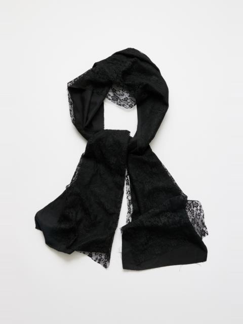 Our Legacy Layered Scarf Eclipse Black Merino Voile