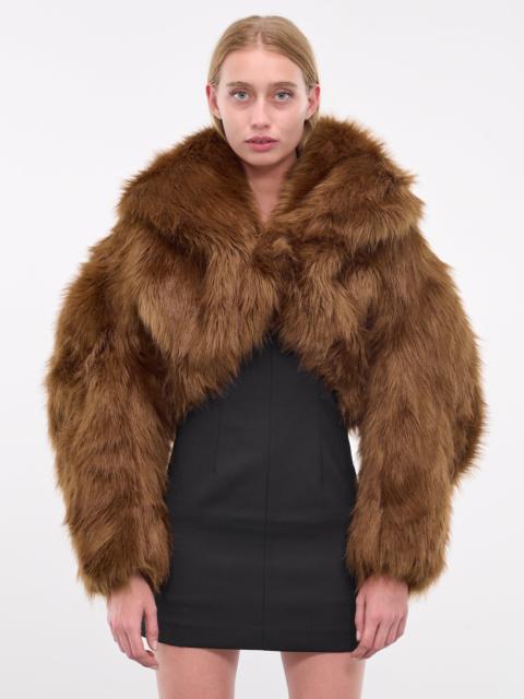 entire studios Vicinity Cropped Fur Jacket