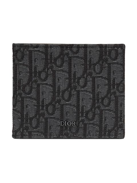 Dior Dior Wallet Black Dior Oblique Jacquard