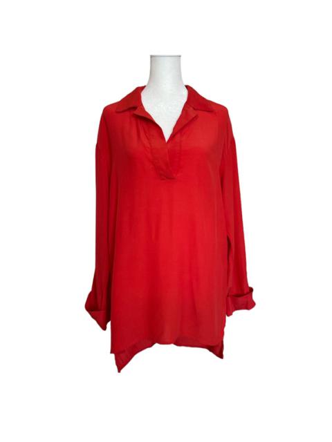 Other Designers Anthropologie Matison Stone Tunic Red Orange Top Size X-Small