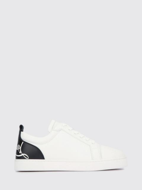 Christian Louboutin Christian Louboutin Men Calfskin Sneakers With Logo Christian Louboutin