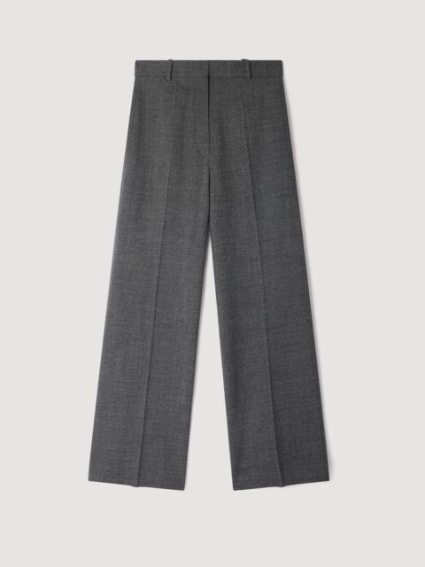 Sandro STRAIGHT AND WIDE TROUSERS