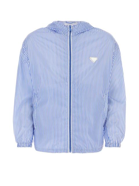 Prada Prada Men Printed Re-Nylon Windbreaker