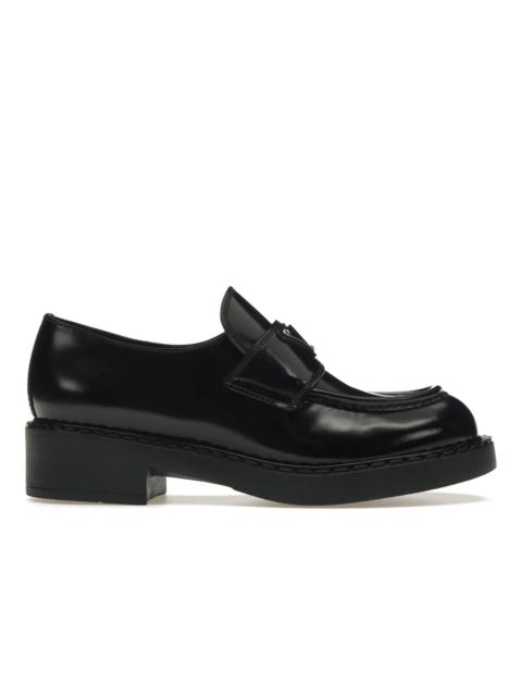 Prada Prada Chocolate 50mm Loafer Black Brushed Leather