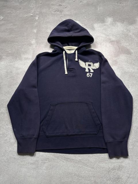 Polo Ralph Lauren Vintage 90s Polo Ralph Lauren RRL Style R Wing Faded Hoodie