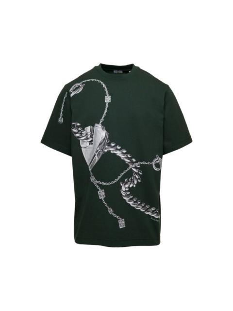 Burberry Burberry Graphic Print Crewneck Cotton T-Shirt