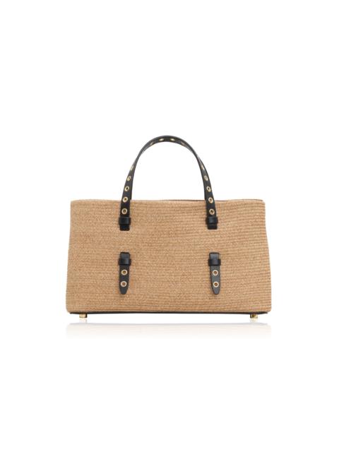 Alaïa La Mina E/W 25 Straw Bag neutral