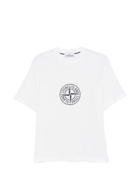 Stone Island `All Around Compass` Print T-Shirt