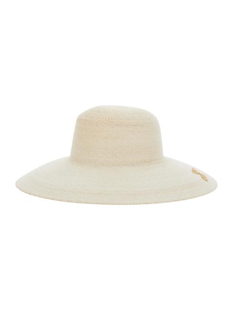 JACQUEMUS Jacquemus Women 'Le Chapeau Sole' Beige Bucket Hat With Logo Embroidery On The Front In Raffia For W