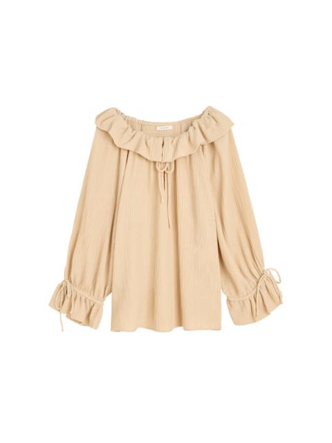 BY MALENE BIRGER Dicte Tie-Detailed Top nude