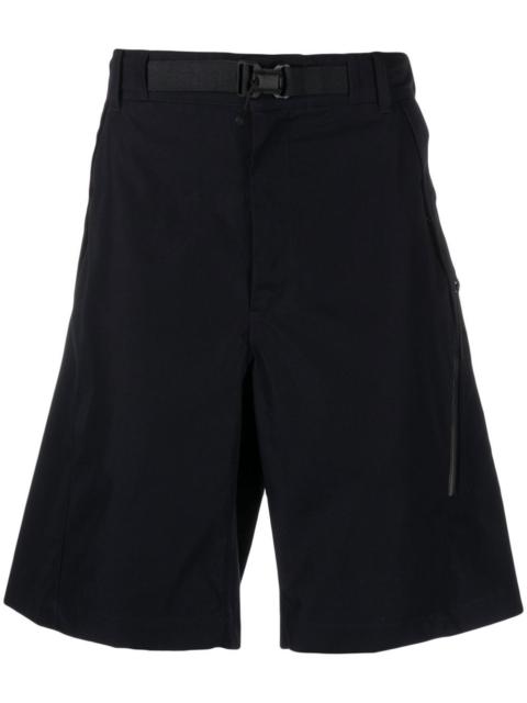 C.P. Company logo-print belted-waist shorts