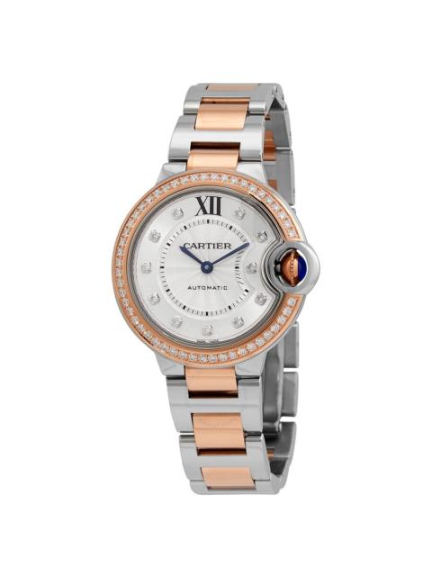 Cartier Cartier Ballon Bleu Automatic Diamond Silver Dial Ladies Watch w3bb0023