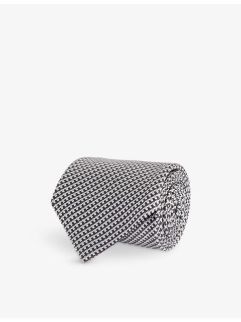 TOM FORD Geometric-Print Silk Tie