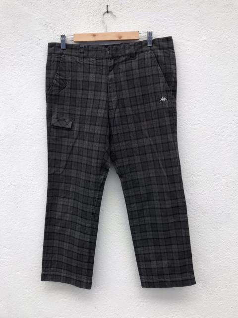 Other Designers Kappa - Kappa Checked Plaid Side Pocket Pants