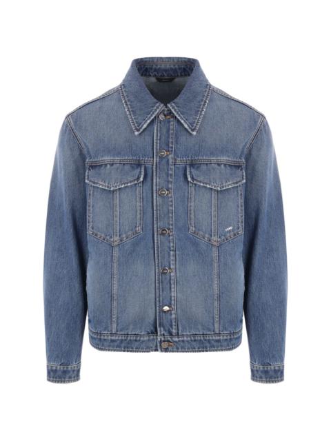 buttoned cotton denim jacket