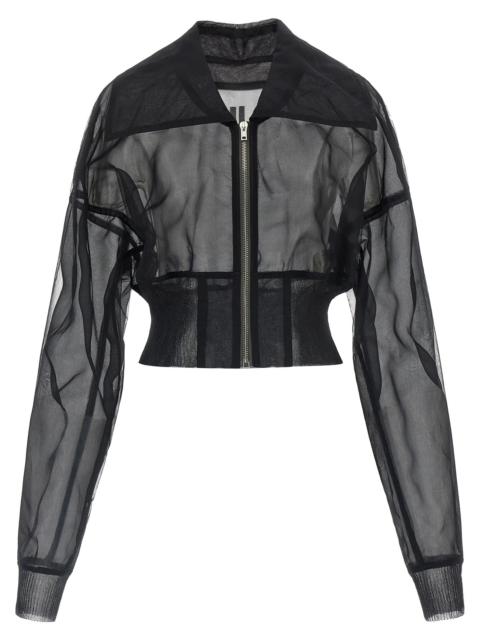 Rick Owens Rick Owens Women 'Dracucollar Cropped' Bomber Jacket