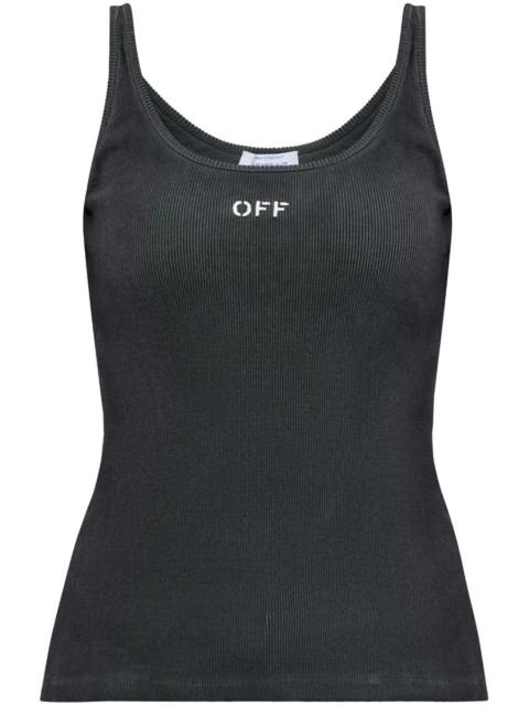 Off-White Off Stamp Rib Tank Top