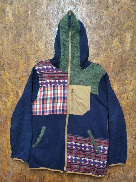 Other Designers Japanese Brand - Amina Zipper Jacket Hoodie Patchwork