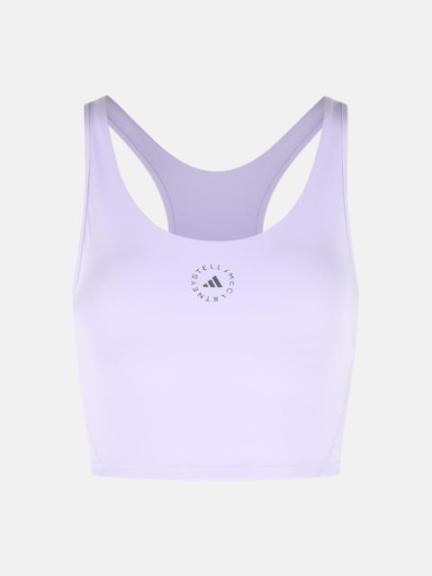 adidas LILAC POLYESTER BLEND SPORTY TOP