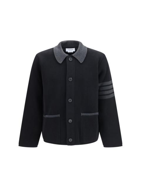 Thom Browne Thom Browne 4-Bar Cotton Piqué Jacket Black