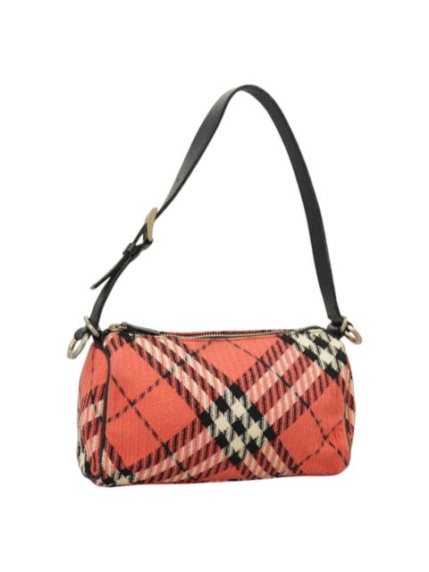 Burberry Burberry Nova Check Blue Label Hand Bag Canvas Red