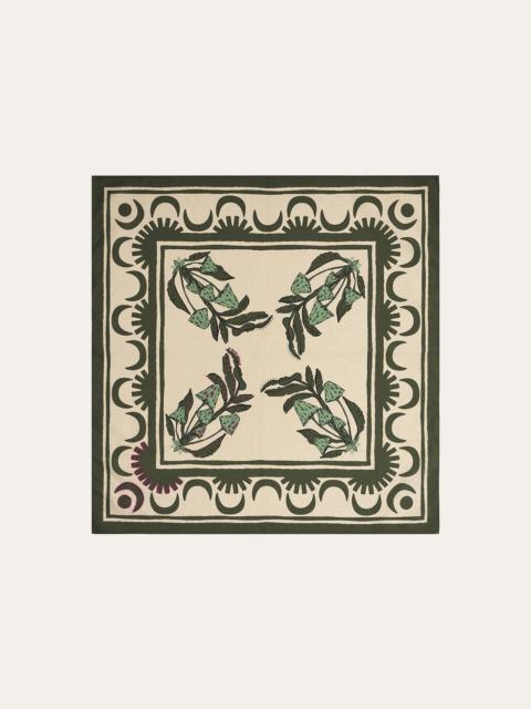 Johanna Ortiz Secret Life Of Funghi Cloth Napkins in Green Set of 4