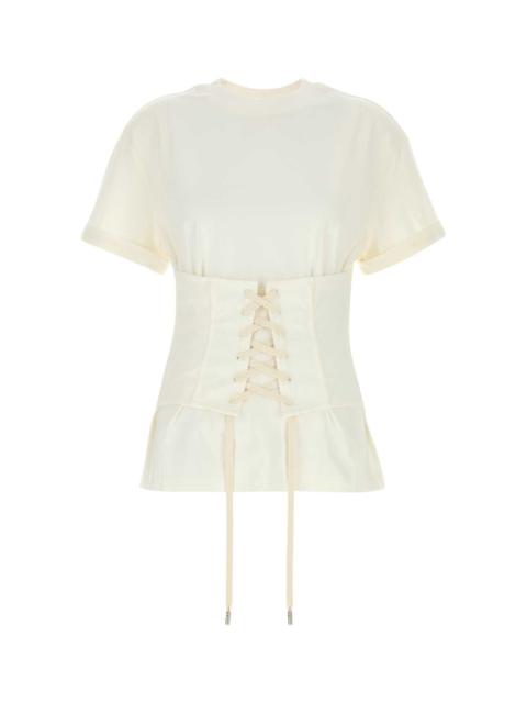 Alexander McQueen Alexander Mcqueen Women White Cotton T-Shirt