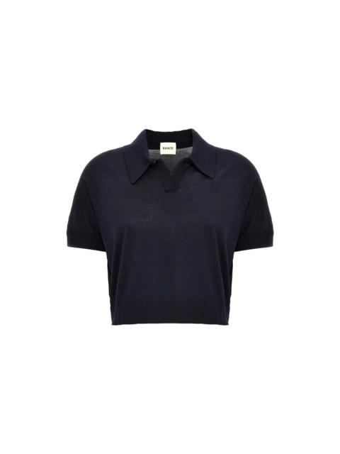 KHAITE KHAITE Morgane Blue Top New & Authentic (Women's size:4;)