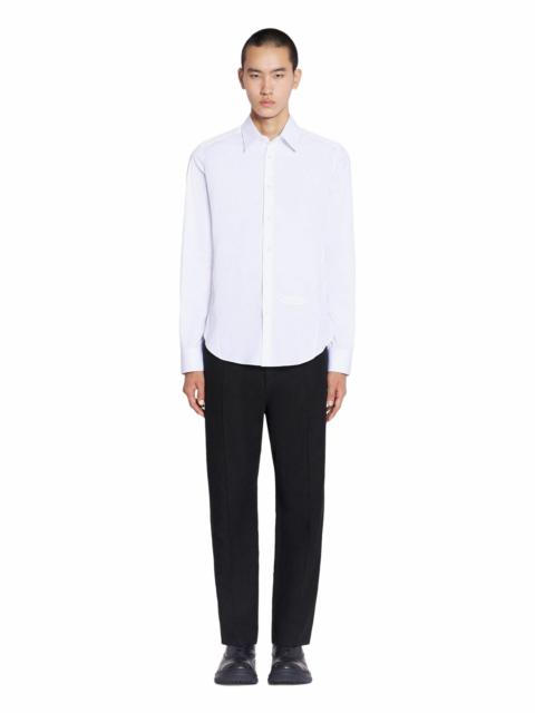Lanvin Lanvin Fitted Shirt in Optic White at Nordstrom