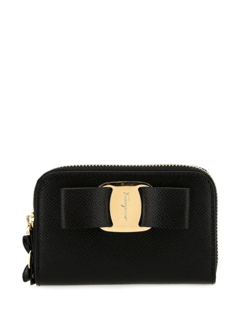FERRAGAMO Black leather wallet