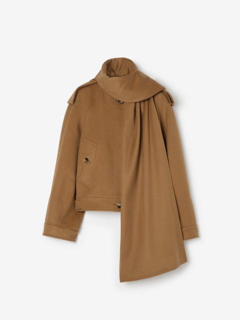 Burberry Detachable Scarf Cashmere Jacket