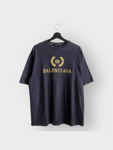 STEAL! 2018 Balenciaga Oversized BB Logo Tee (S)