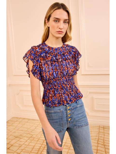ULLA JOHNSON Athene SS Silk Top