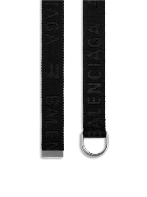 BALENCIAGA Men's D Ring Belt in Black