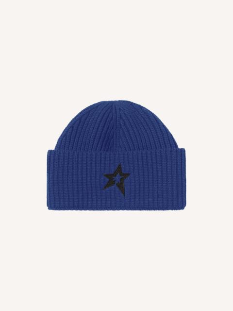 PERFECT MOMENT Knitted Ribbed Star Beanie