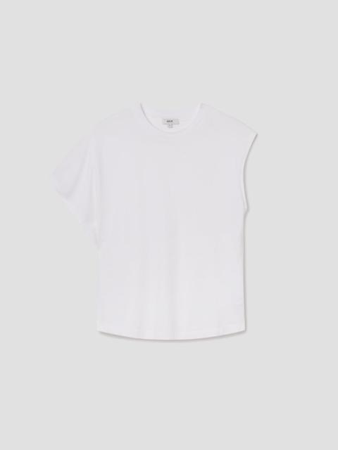 AGOLDE CORRINE TEE IN WHITE