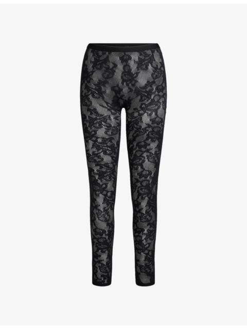 SKIMS Knit Lace Stirrup Leggings