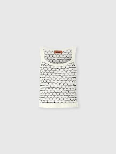 Missoni Cashmere and Viscose Tank Top with Contrast Trim