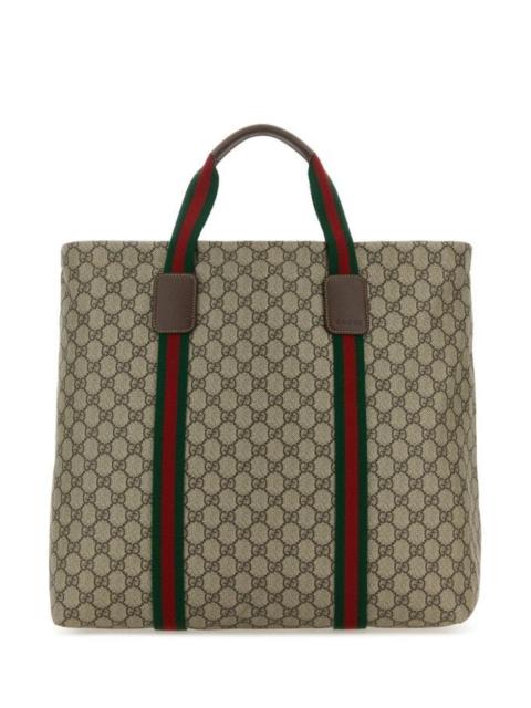 Gucci Man Gg Supreme Fabric Medium Gg Tender Shopping Bag
