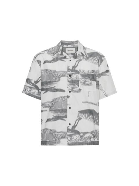 HENRIK VIBSKOV THE ARTIST SHIRT - BLACK WHITE IKAT