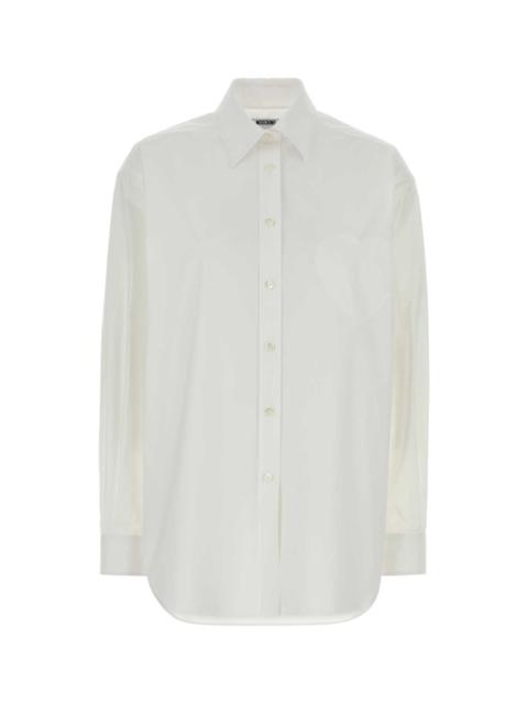 Moschino Moschino Women White Stretch Poplin Shirt